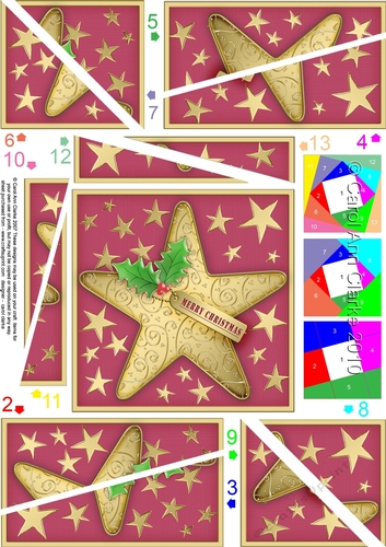 Christmas Star Twisted Spiral Side Stacker