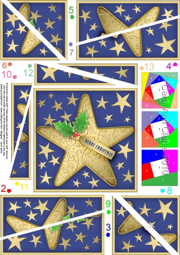 Christmas Star Twisted Spiral Side Stacker