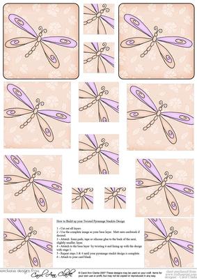 Dreamy Dragonfly Twisted Pyramage Sheet
