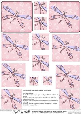 Dreamy Dragonfly Twisted Pyramage Sheet
