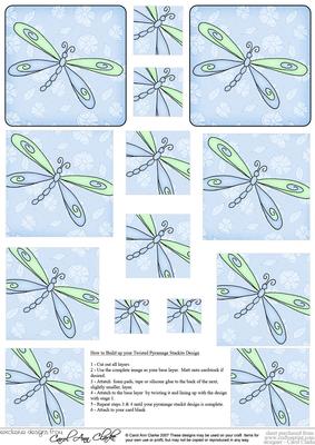 Dreamy Dragonfly Twisted Pyramage Sheet