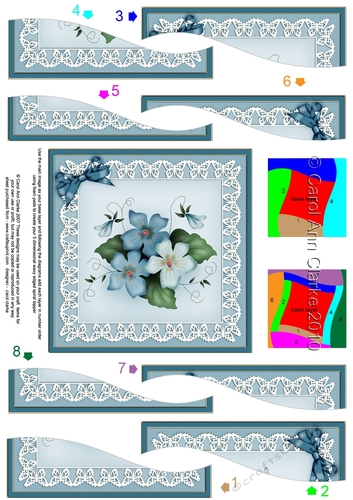 Pretty Viola Quick Card with Wavy Spiral Side Stacker