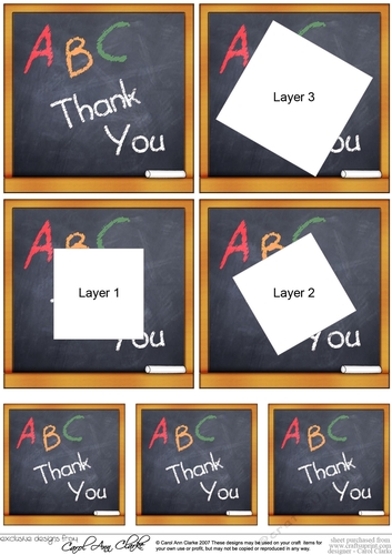 Thank You Blackboard Twisted Tunnel Topper