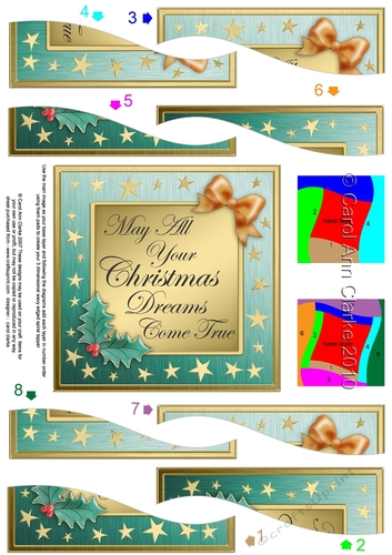 Elegant Christmas Quick Card with Wavy Spiral Side Stacker