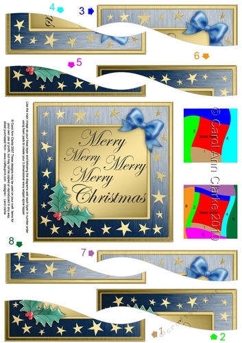 Elegant Christmas Quick Card with Wavy Spiral Side Stacker