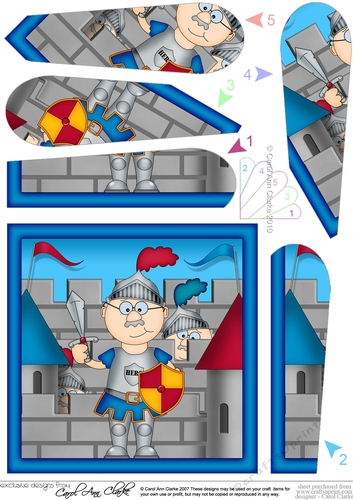 Old Man Bert the Knight Fan Pyramage Topper