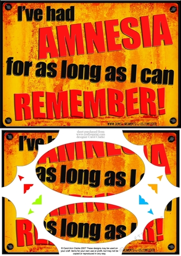 A5 Fun Novelty Senior Moment Scallop Corners & Pyramage