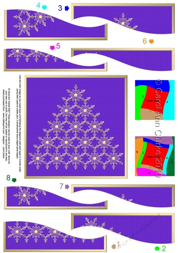 Xmas Snowflake Tree Wavy Spiral Side Stacker