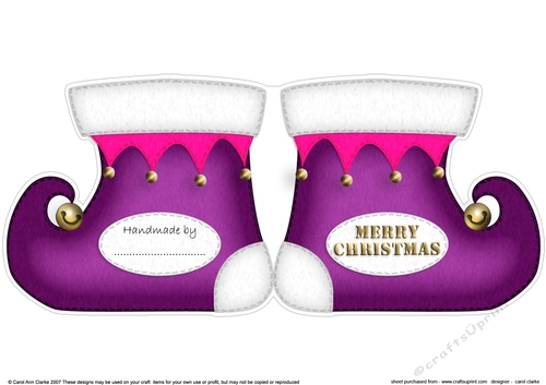 Christmas Stocking Shaped Card