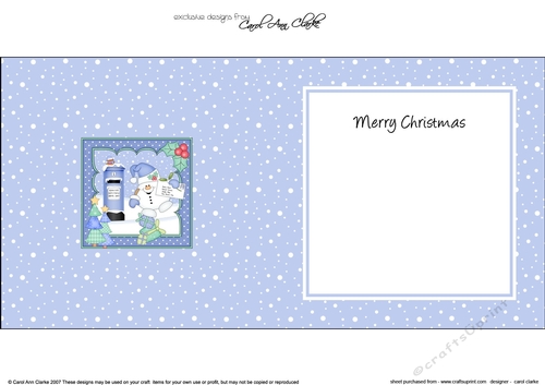 Christmas Snowball Sam Posts a Letter to Santa insert square landscape