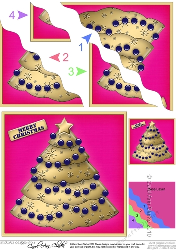 Christmas Tree Wavey Corner Stacker