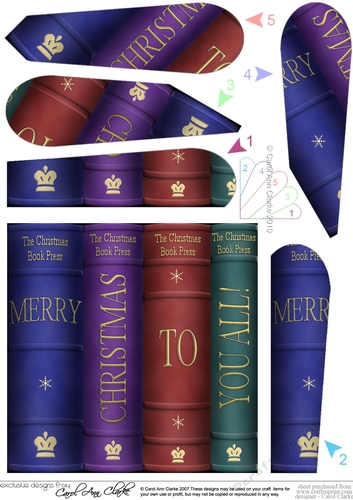 Merry Christmas to You All! Books Fan Pyramage Topper