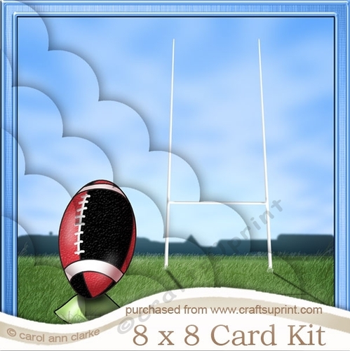 8 x 8 Rugby Kit with Scalloped Corners