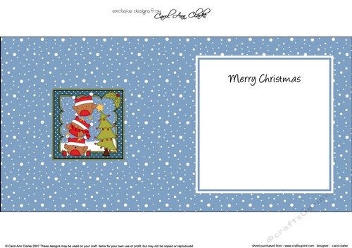 Christmas Bobbin Robin & Friends put the Star on the Christmas Tree insert square landscape