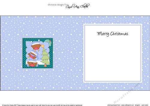 Christmas Bobbin Robin & Friends put the Star on the Christmas Tree insert square landscape