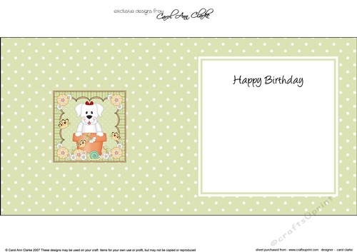 Flower Pot Friends Cute Little White Labrador Dog square landscape insert
