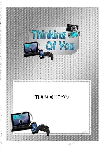 5x7 THINKING OF YOU Gadgets n Gizmos matching insert