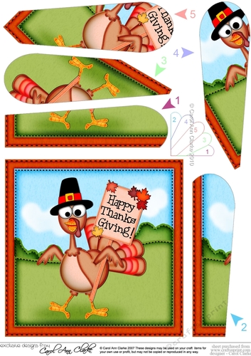 Thanksgiving Fan Pyramage Topper