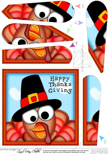 Thanksgiving Fan Pyramage Topper