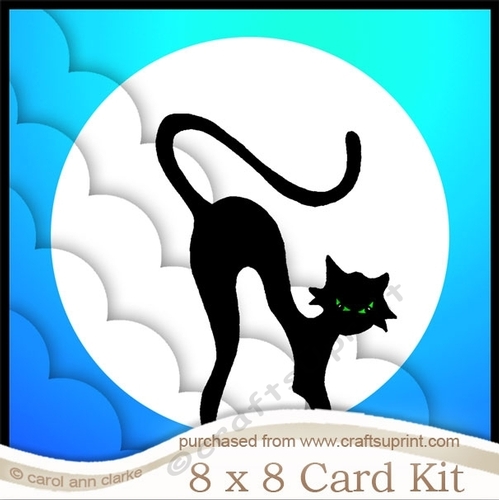 8 x 8 A Haunting we will Go Halloween Mini Kit with Scalloped Corners