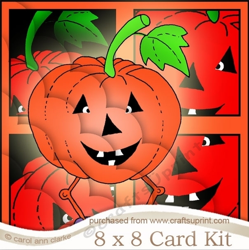 8 x 8 A Haunting we will Go Halloween Mini Kit with Scalloped Corners
