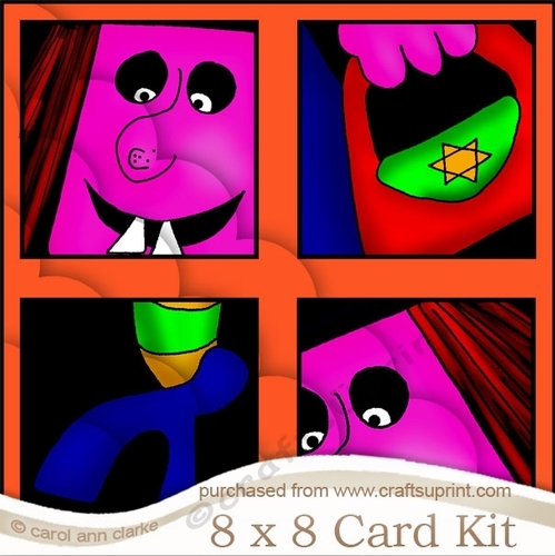 8 x 8 A Haunting we will Go Halloween Mini Kit with Scalloped Corners