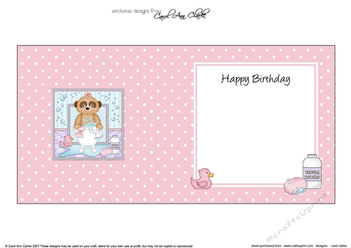 Cute Little Meerkat Natalya Bathtub Buddies square landscape insert