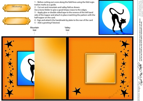 Spooky Halloween - A Haunting we will Go! No-Hole Fold Back Card