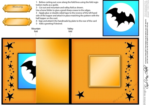 Spooky Halloween - A Haunting we will Go! No-Hole Fold Back Card