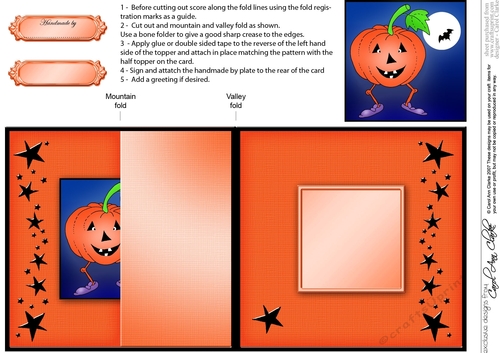 Spooky Halloween - A Haunting we will Go! No-Hole Fold Back Card