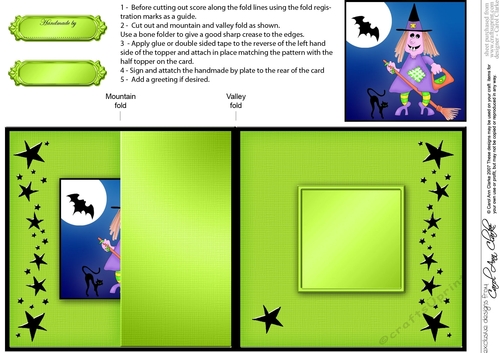 Spooky Halloween - A Haunting we will Go! No-Hole Fold Back Card