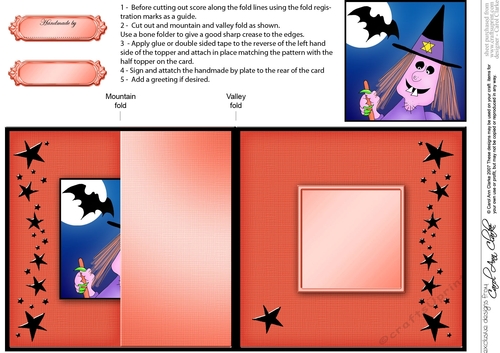 Spooky Halloween - A Haunting we will Go! No-Hole Fold Back Card