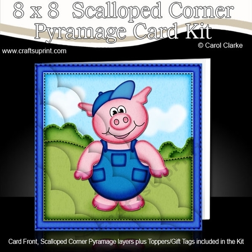 8 x 8 Ziggy Piggy Scalloped Corner Kit