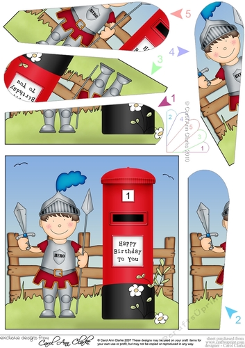 Boyz Knight Boriz & Postbox Fan Pyramage Topper