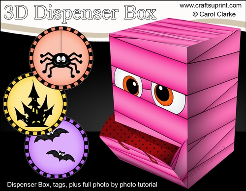 3D Fun Halloween Dispenser Box Mini Kit - Mummy Zelda