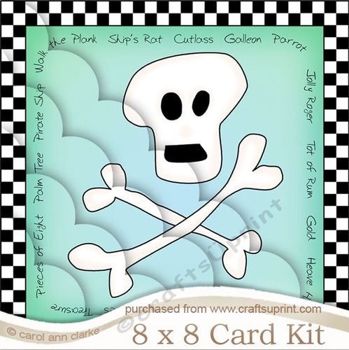 8 x 8 Skull & Crossbones Kit with Scalloped Corners