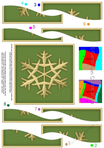 Christmas Snowflake Wavy Spiral Side Stacker