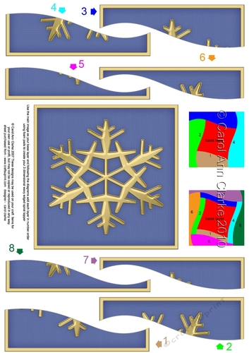 Christmas Snowflake Wavy Spiral Side Stacker