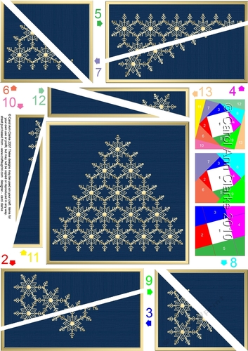 Christmas Snowflake Tree Twisted Spiral Side Stacker