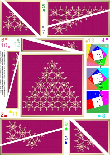 Christmas Snowflake Tree Twisted Spiral Side Stacker