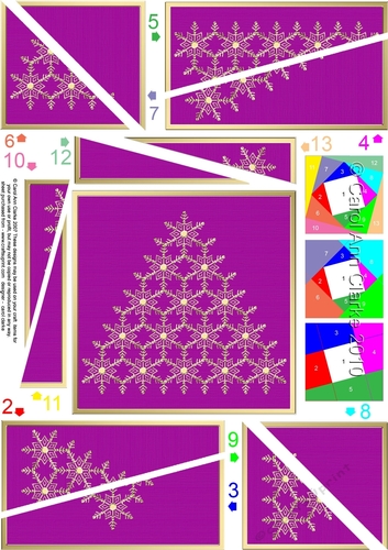 Christmas Snowflake Tree Twisted Spiral Side Stacker