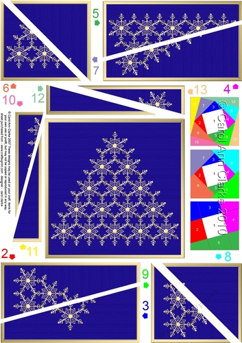 Christmas Snowflake Tree Twisted Spiral Side Stacker