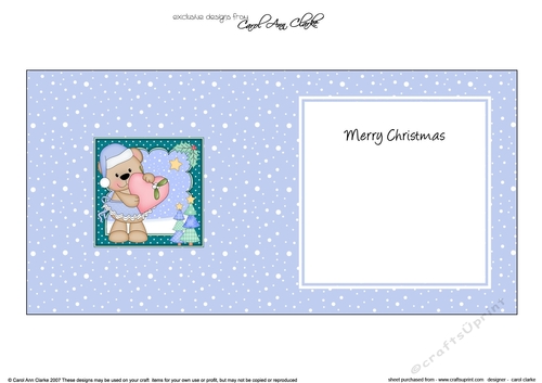 Christmas Livvy Bear is in Love insert square landscape