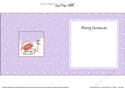Christmas Bobbin Robin is at the North Pole insert square landscape