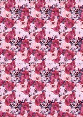Spring Flowers and Lace Matching Backing Paper