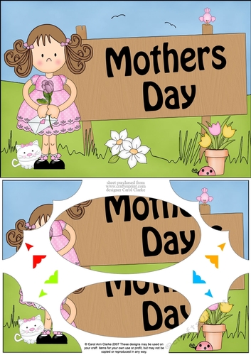 A5 Girlz MOTHERS DAY Scallop Corners and Pyramage