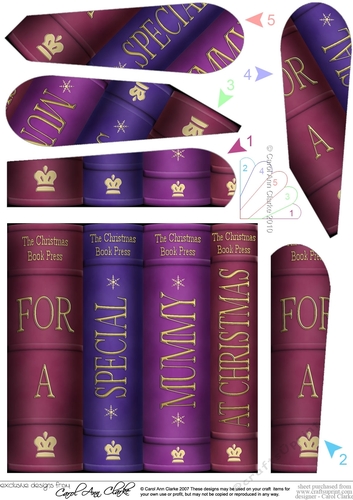 Merry Christmas Mummy Books Fan Pyramage Topper