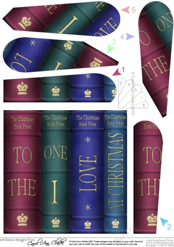 Merry Christmas To the One I Love Books Fan Pyramage Topper