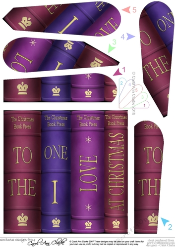 Merry Christmas To the One I Love Books Fan Pyramage Topper
