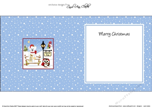 Cute Christmas Labrador Dog is at the North Pole insert square landscape